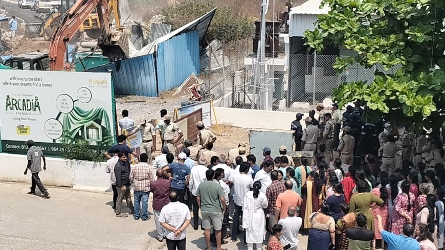 హైడ్రా చర్యలపై ప్రణీత్ ఆంటీలియా వాసుల నిరసన