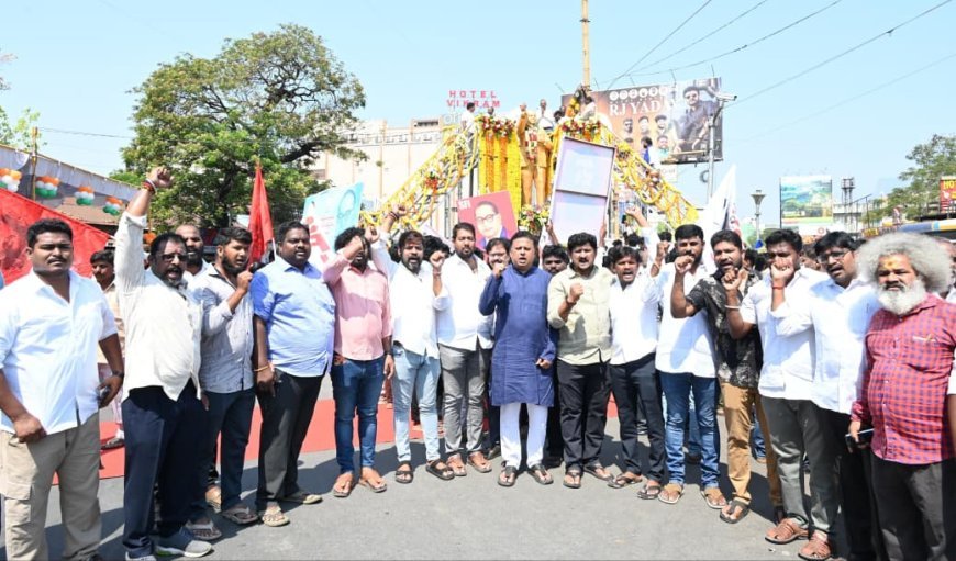 డా. బాబాసాహెబ్ అంబేద్కర్  జయంతి సందర్భంగా ఘన నివాళులు అర్పించిన - జనసేన..