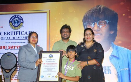 Young Entrepreneur Abi Sri Satyam Gunti Honoured with World Record