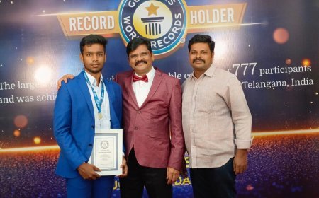 Vijayawada Student Enters Guinness World Records