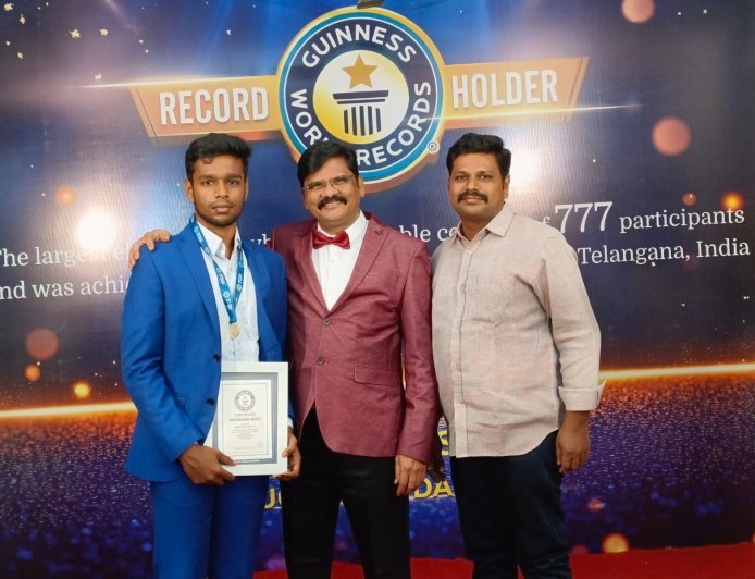 Vijayawada Student Enters Guinness World Records