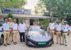 Minor Drives Luxury Car on ORR