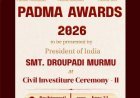 President to Present Padma Awards