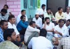 Ex-MLA Raja Protests at Police Station