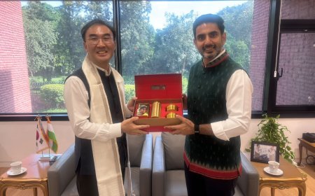 Lokesh Meets Korean Ambassador