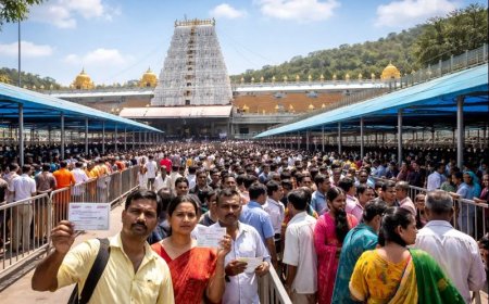 Heavy Rush Continues at Tirumala