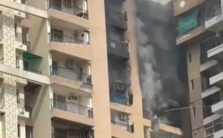 Major Apartment Fire Hits Noida
