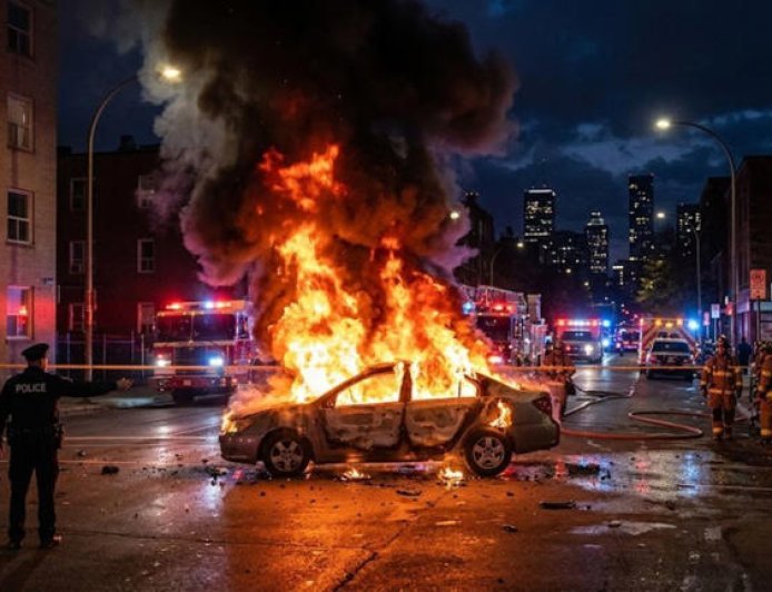Man Dies After Car Blaze
