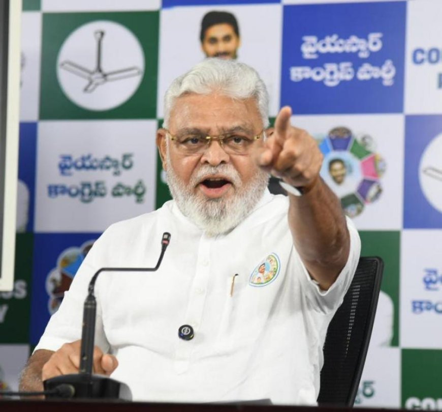 Ambati Targets Chandrababu At YSRCP Protest