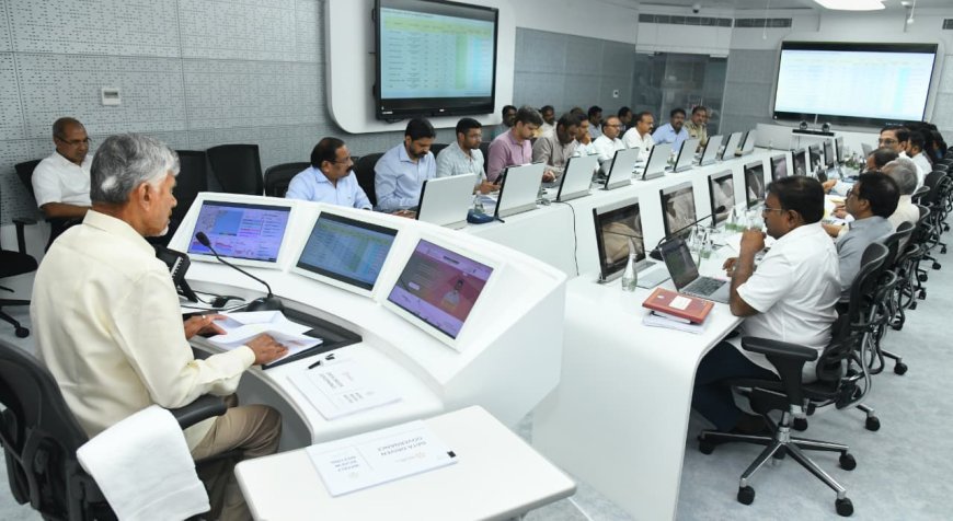 Naidu Reviews Governance, Health and Agriculture