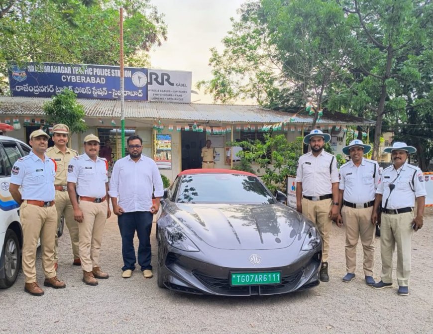Minor Drives Luxury Car on ORR