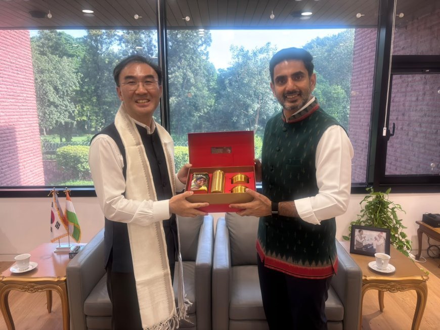 Lokesh Meets Korean Ambassador