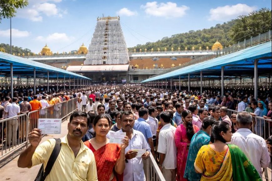 Heavy Rush Continues at Tirumala