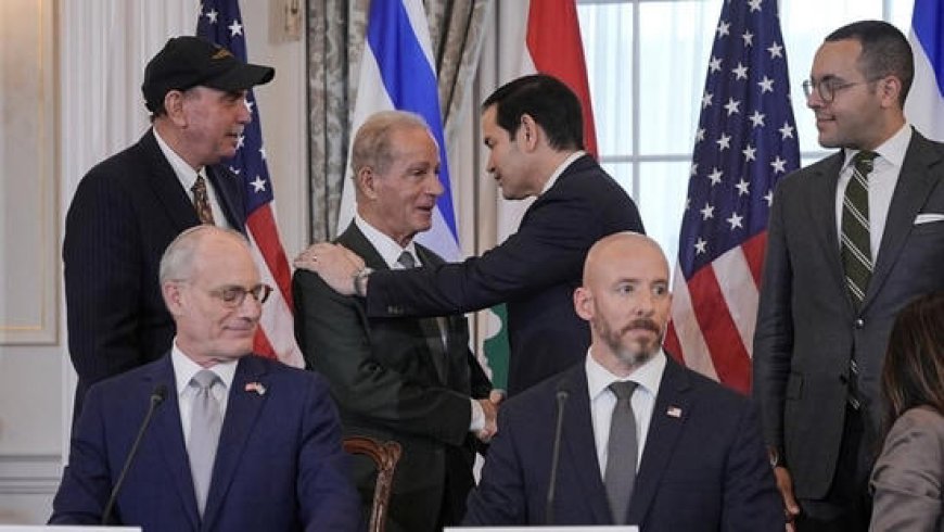 Israel, Lebanon Sign Peace Pact
