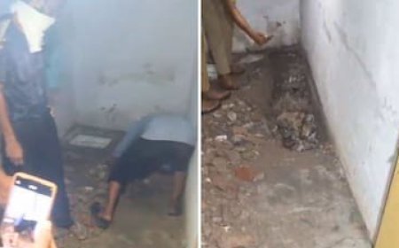 Wife Buries Husband Under Bathroom