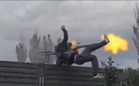 Russian Drill Ends In Mishap