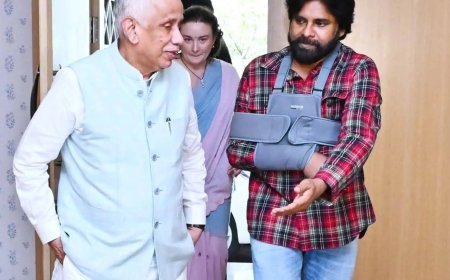 Governor Visits Pawan Kalyan Home