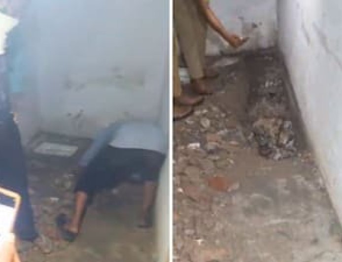 Wife Buries Husband Under Bathroom