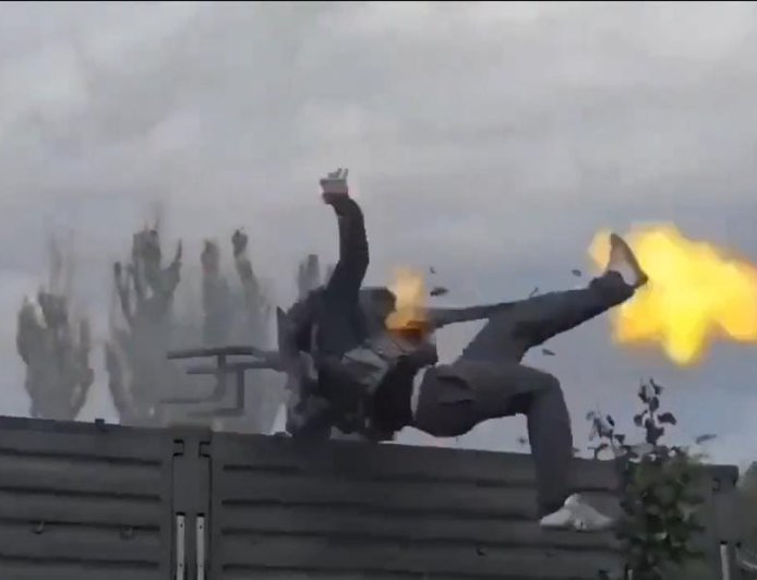 Russian Drill Ends In Mishap