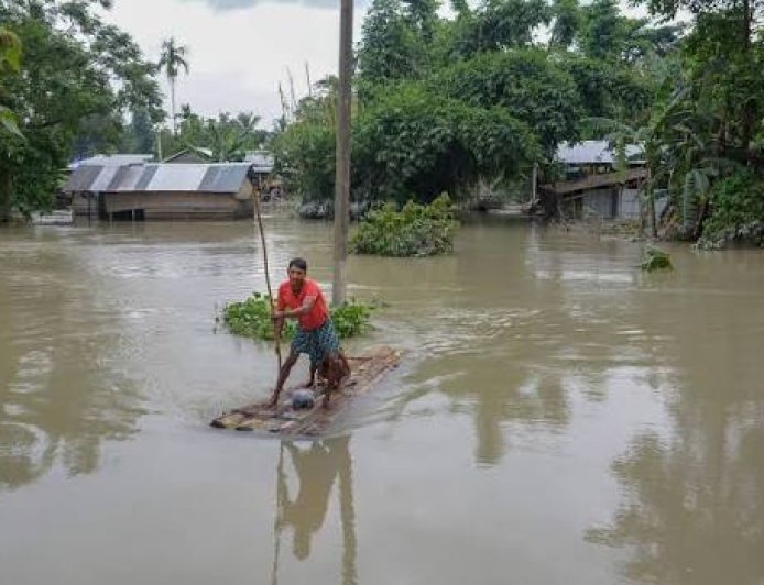 Assam Floods Inundate 631 Villages