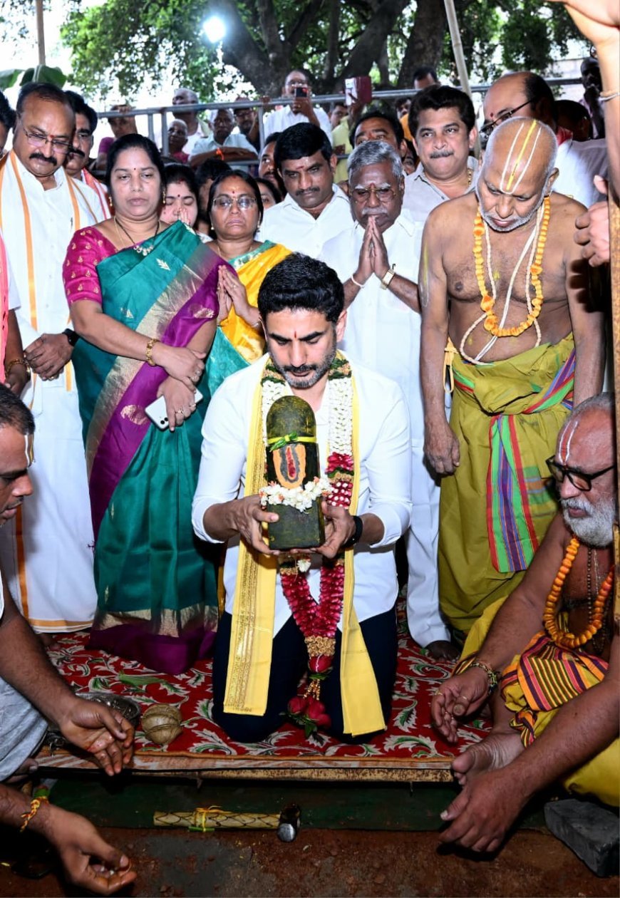 Lokesh Launches Temple Restoration Works
