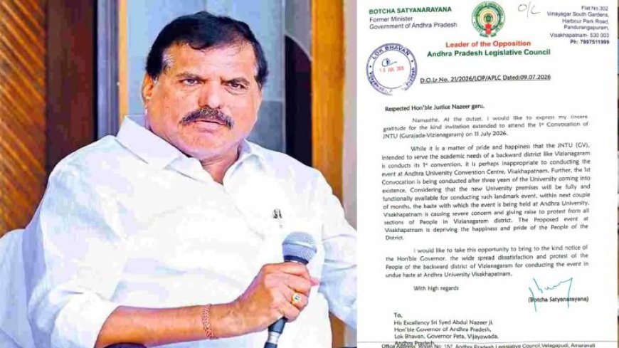 Botsa Opposes Convocation Venue