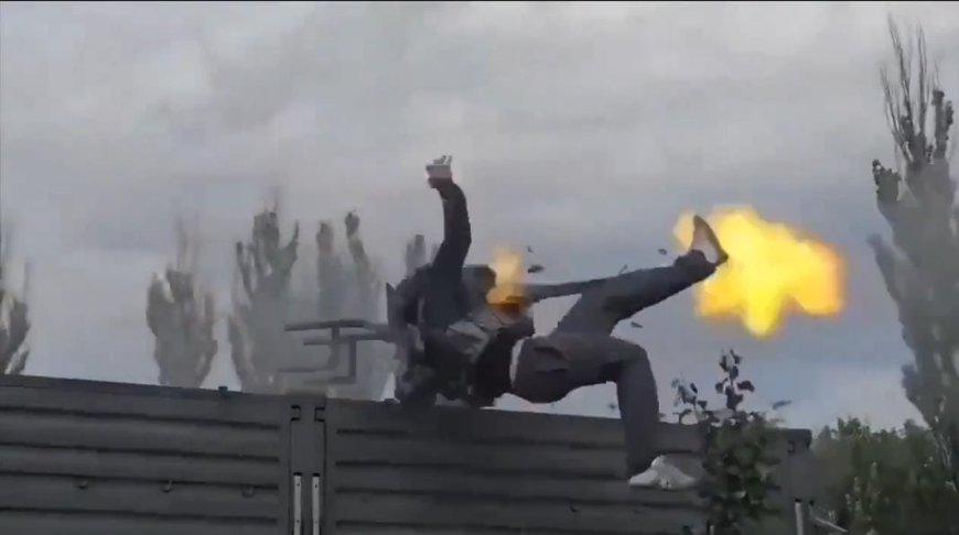 Russian Drill Ends In Mishap