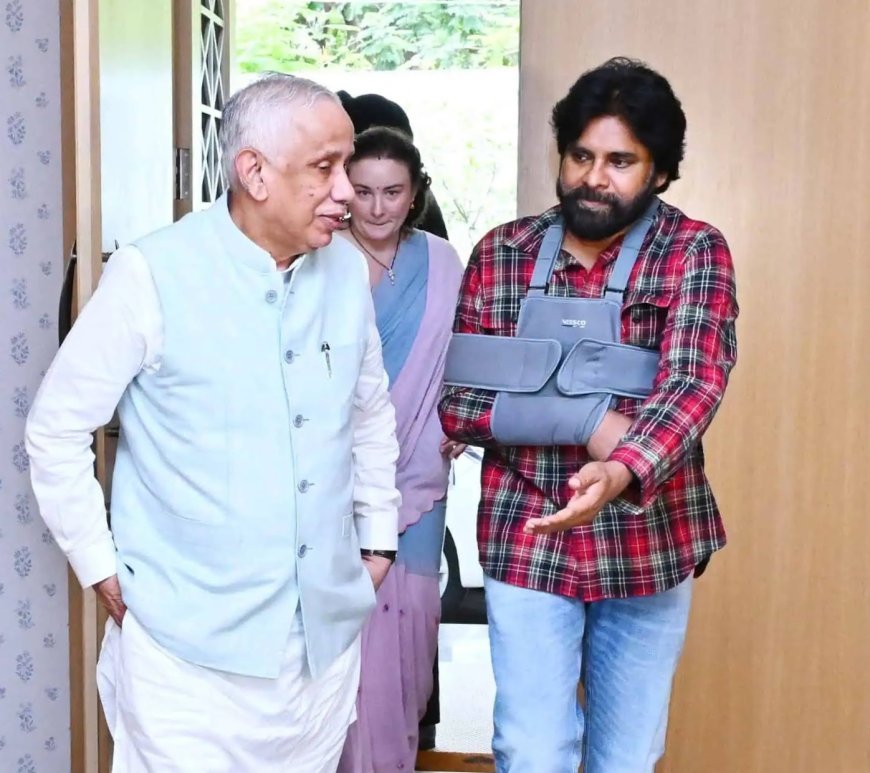 Governor Visits Pawan Kalyan Home