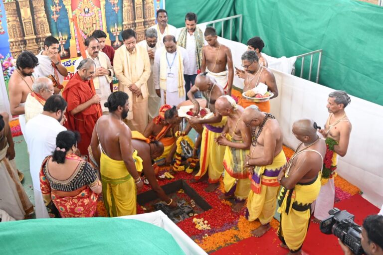 Tirumala Temple Construction Begins in Khammam